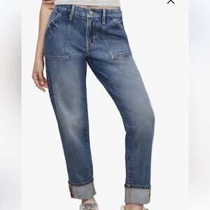 Good American Good Petite High Waist Carpenter Jeans